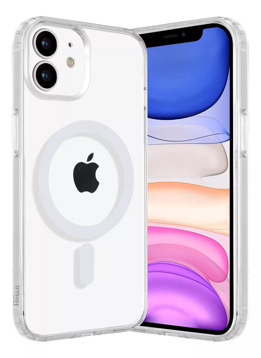 Foto 2 pulgar | Funda Para Iphone 11 Magnetic Clear Tpu Resistente A Caidas