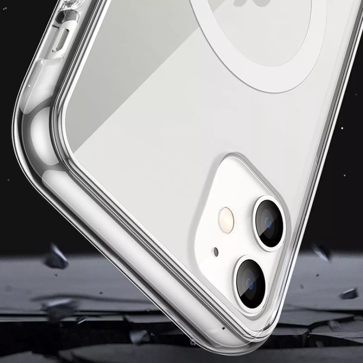 Foto 5 pulgar | Funda Para Iphone 11 Magnetic Clear Tpu Resistente A Caidas