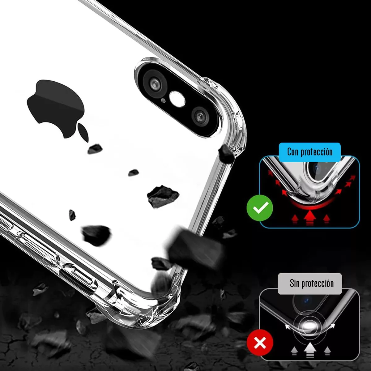 Foto 3 pulgar | Funda Para Iphone Xs Max Hard Shell Tpu Calidad Premium