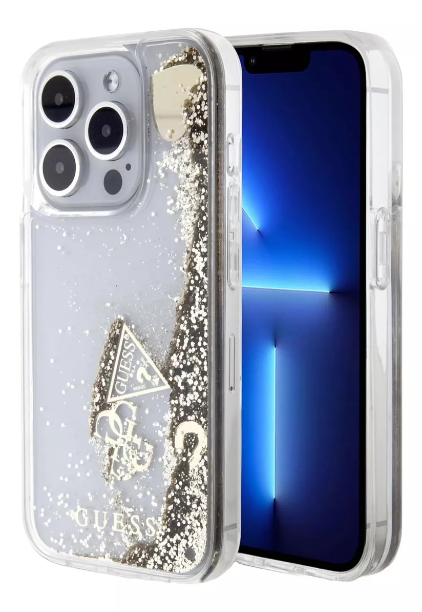 Foto 2 pulgar | Funda Para Iphone 15 Pro Max Guess Glitter Brillos Original