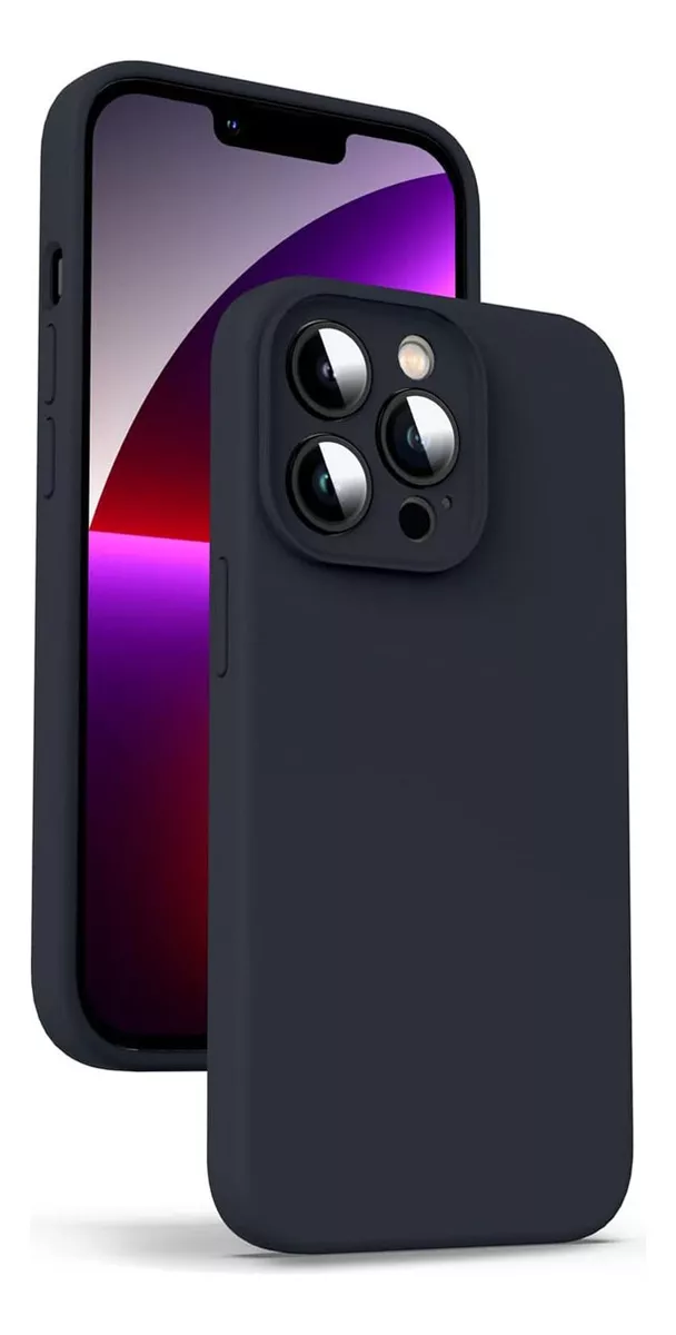 Foto 3 pulgar | Funda Para Iphone 15 Pro Max Silicon Interior Suave Afelpado Antigolpes