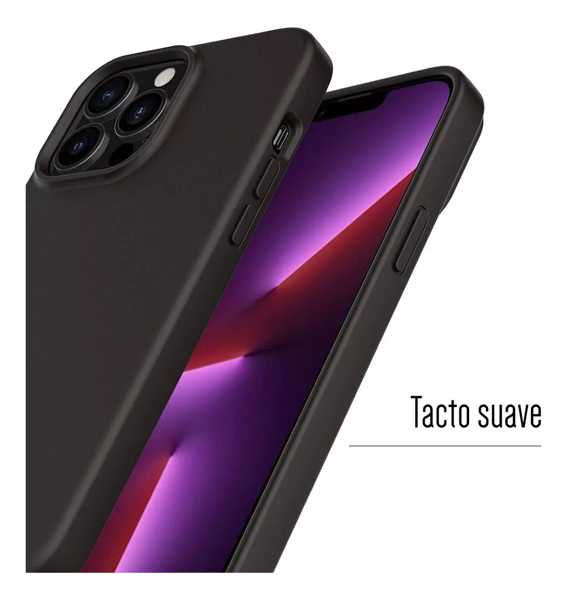 Foto 4 pulgar | Funda Para Iphone 15 Pro Max Silicon Interior Suave Afelpado Antigolpes