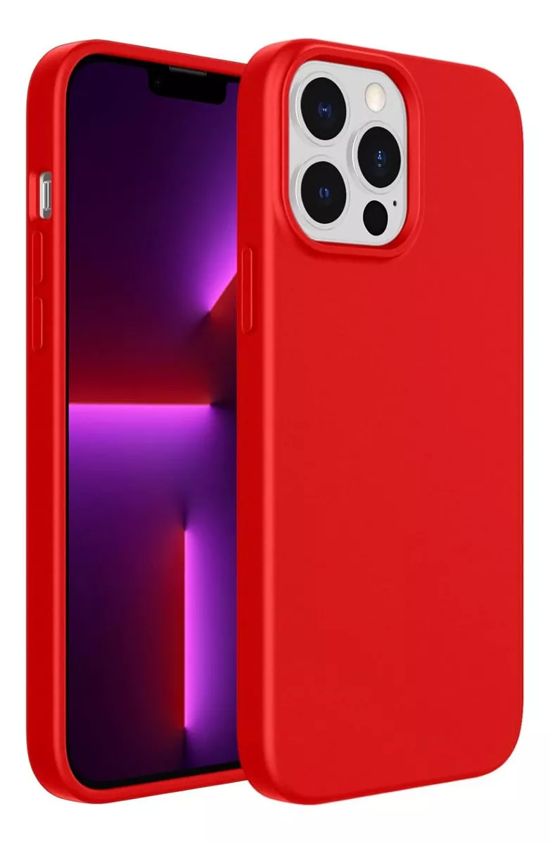 Foto 2 pulgar | Funda Para Iphone 14 Pro Max Silicon Suave Antigolpes Interior Afelpado