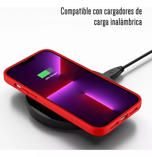 Foto 2 | Funda Para Iphone 14 Pro Max Silicon Suave Antigolpes Interior Afelpado