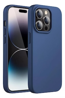 Foto 1 | Funda Para Iphone 14 Pro Max Silicon Antigolpes Afelpado