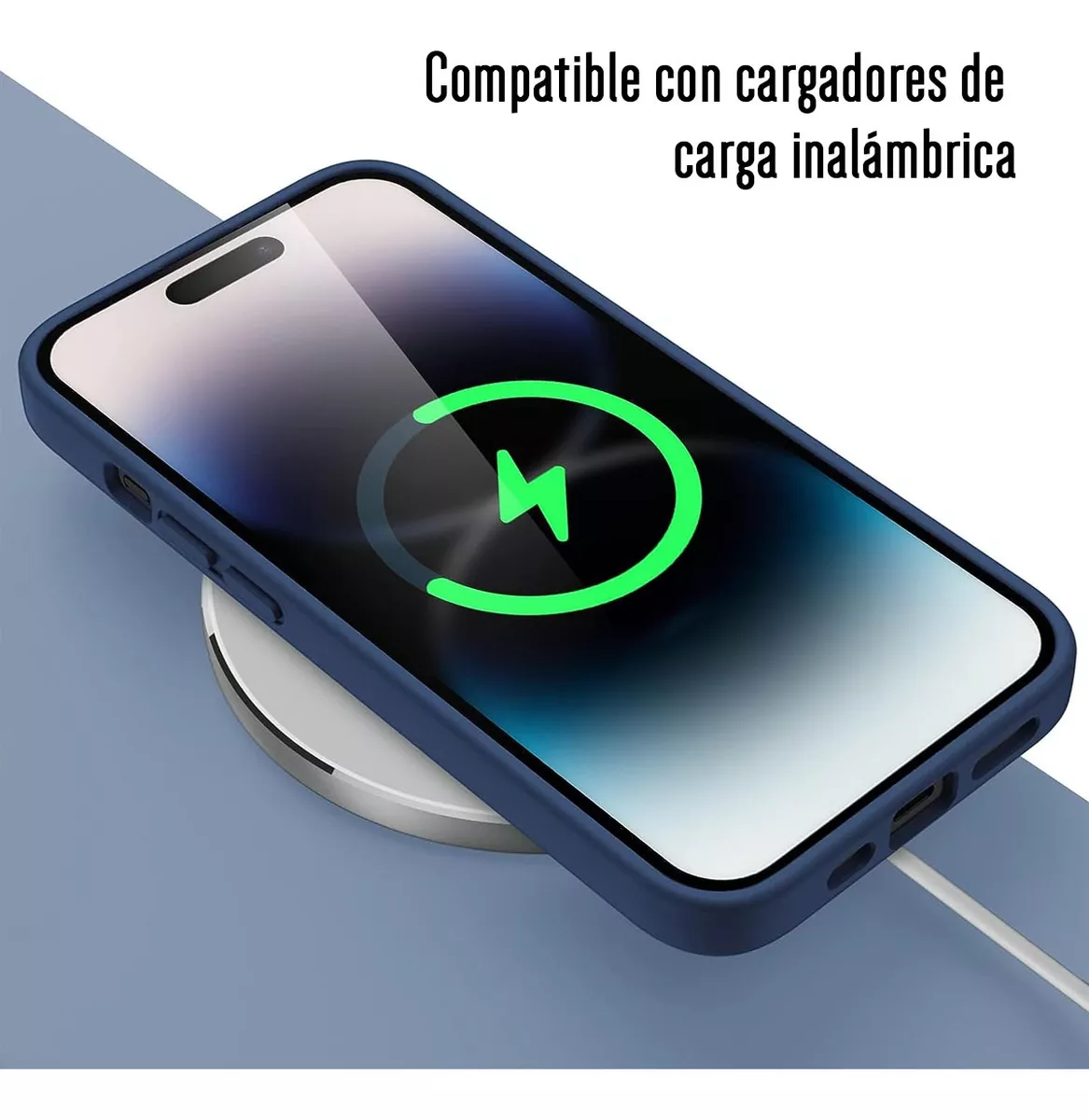 Foto 6 pulgar | Funda Para Iphone 14 Pro Max Silicon Antigolpes Afelpado