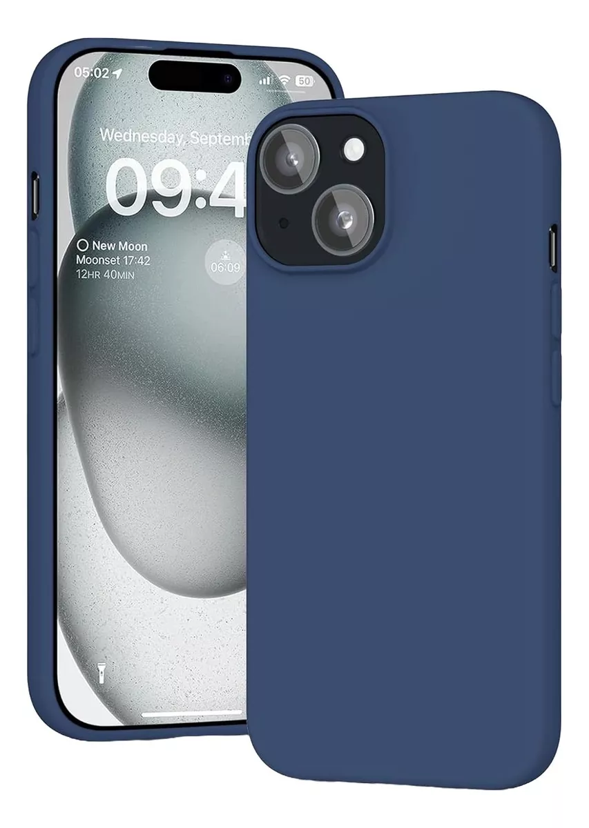 Foto 2 pulgar | Funda Para Iphone 14 Normal Silicon Suave Interior Afelpado Antigolpes