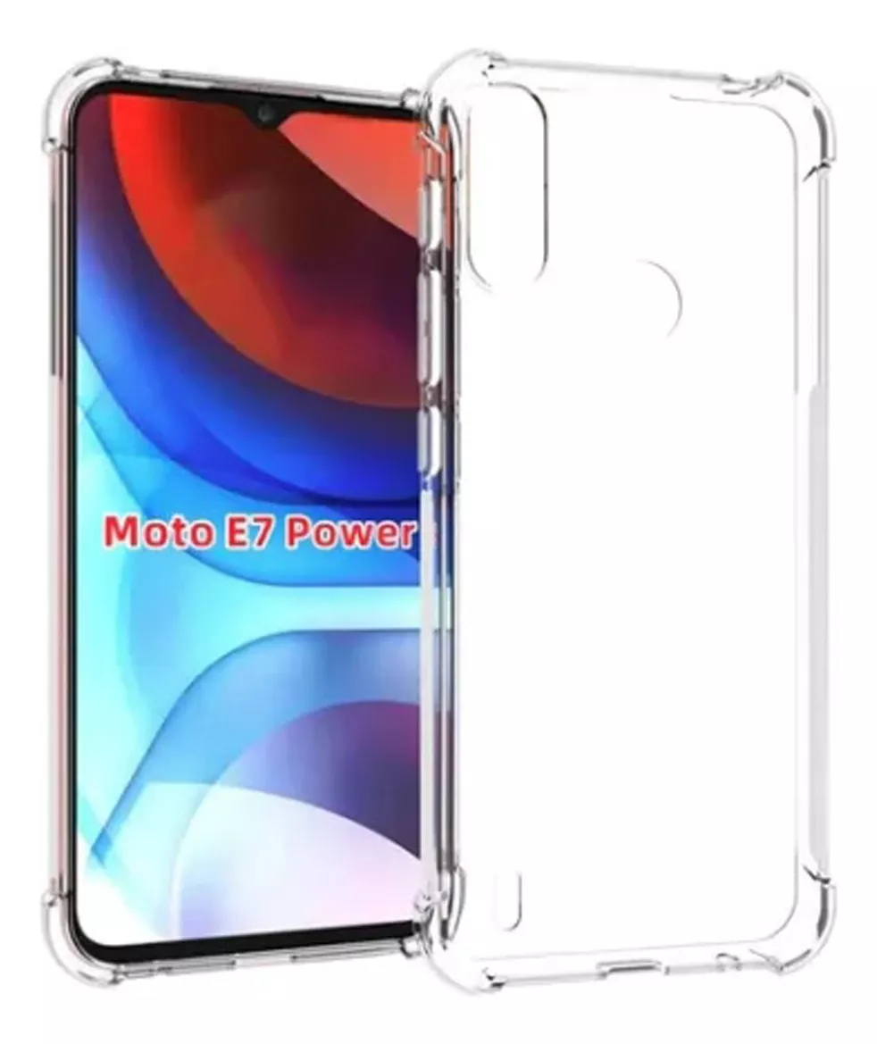 Foto 3 pulgar | Funda Para Moto E71 Power Hard Shell Kiosla Ligera Uso Rudo Reforzada Transparente