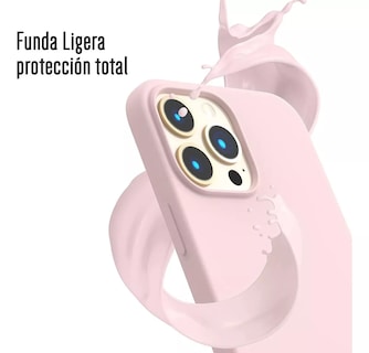 Foto 3 | Funda Para Iphone 14 Pro Max Silicon Suave Antigolpes Interior Afelpado