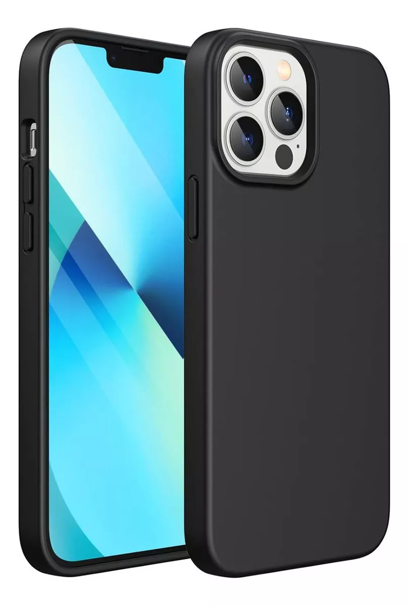 Funda Para Iphone 14 Pro Max Silicon Suave Antigolpes Interior Afelpado