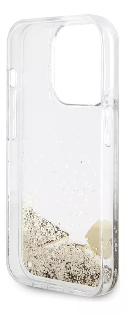 Foto 3 pulgar | Funda Para Iphone 15 Pro Guess Glitter Case Premium Original