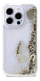 Foto 3 | Funda Para Iphone 15 Pro Guess Glitter Case Premium Original