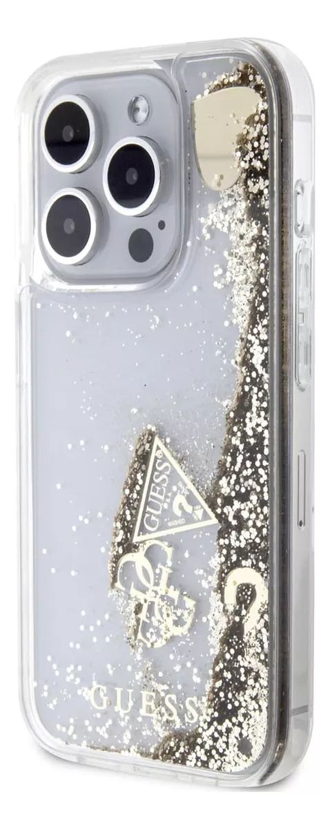 Foto 5 pulgar | Funda Para Iphone 15 Pro Guess Glitter Case Premium Original
