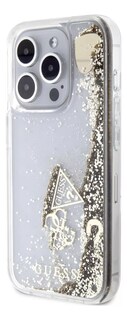 Foto 4 | Funda Para Iphone 15 Pro Guess Glitter Case Premium Original