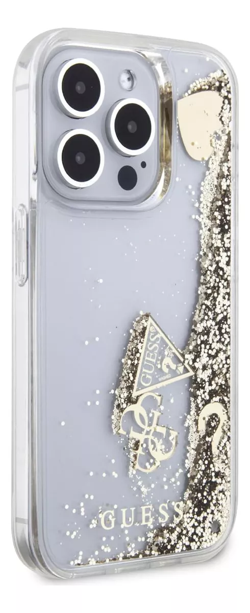 Foto 6 pulgar | Funda Para Iphone 15 Pro Guess Glitter Case Premium Original