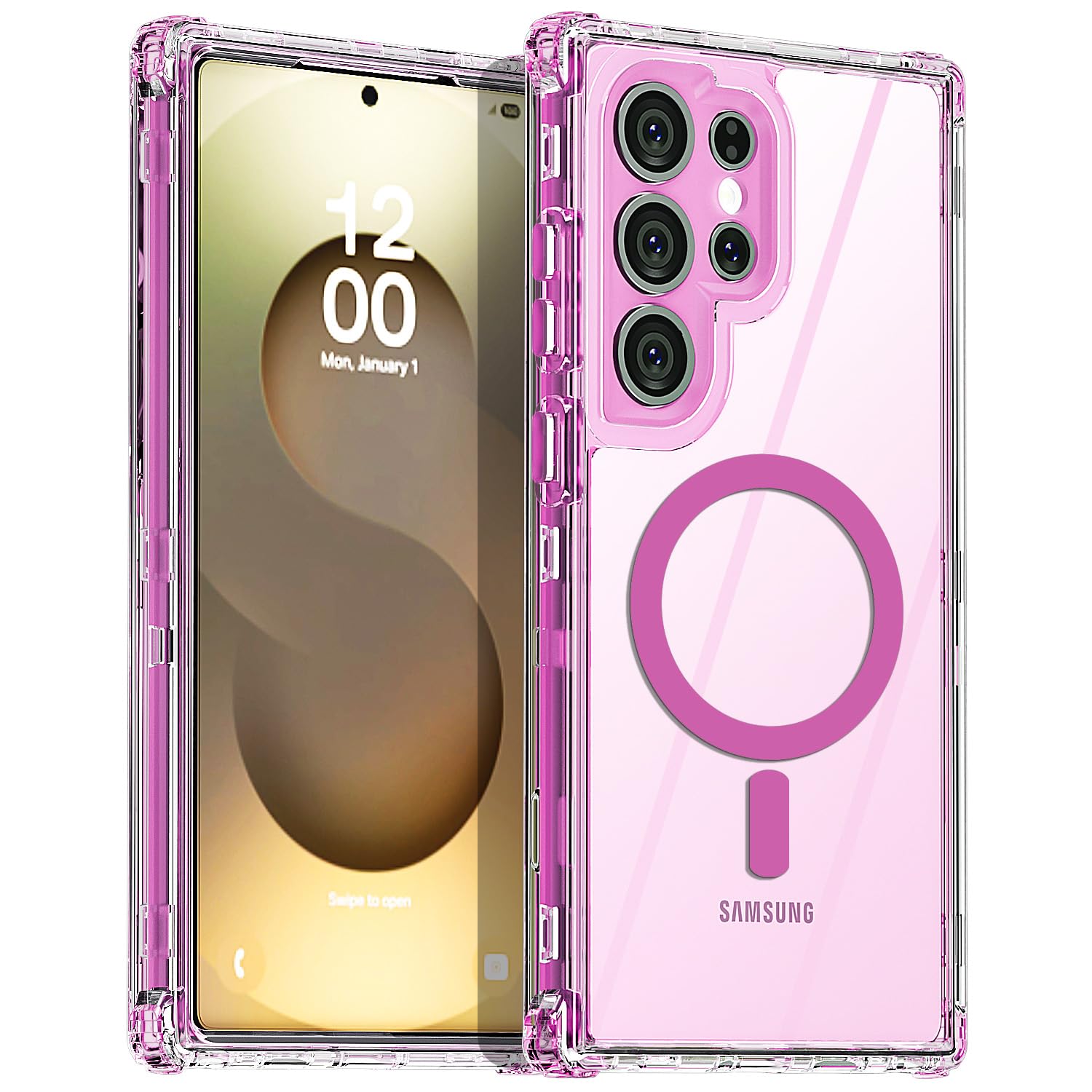 Foto 2 pulgar | Funda Aicase Para Samsung Galaxy S25 Ultra Con Magsafe Clear - Venta Internacional.