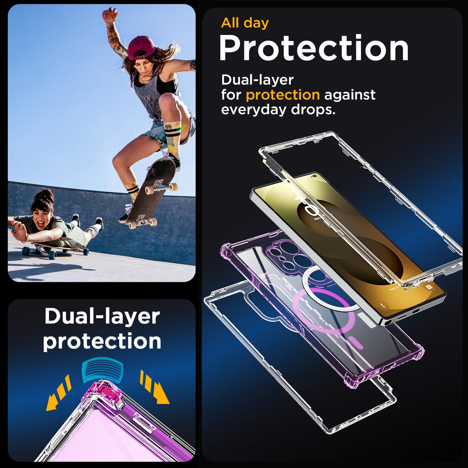 Foto 4 pulgar | Funda Aicase Para Samsung Galaxy S25 Ultra Con Magsafe Clear - Venta Internacional.