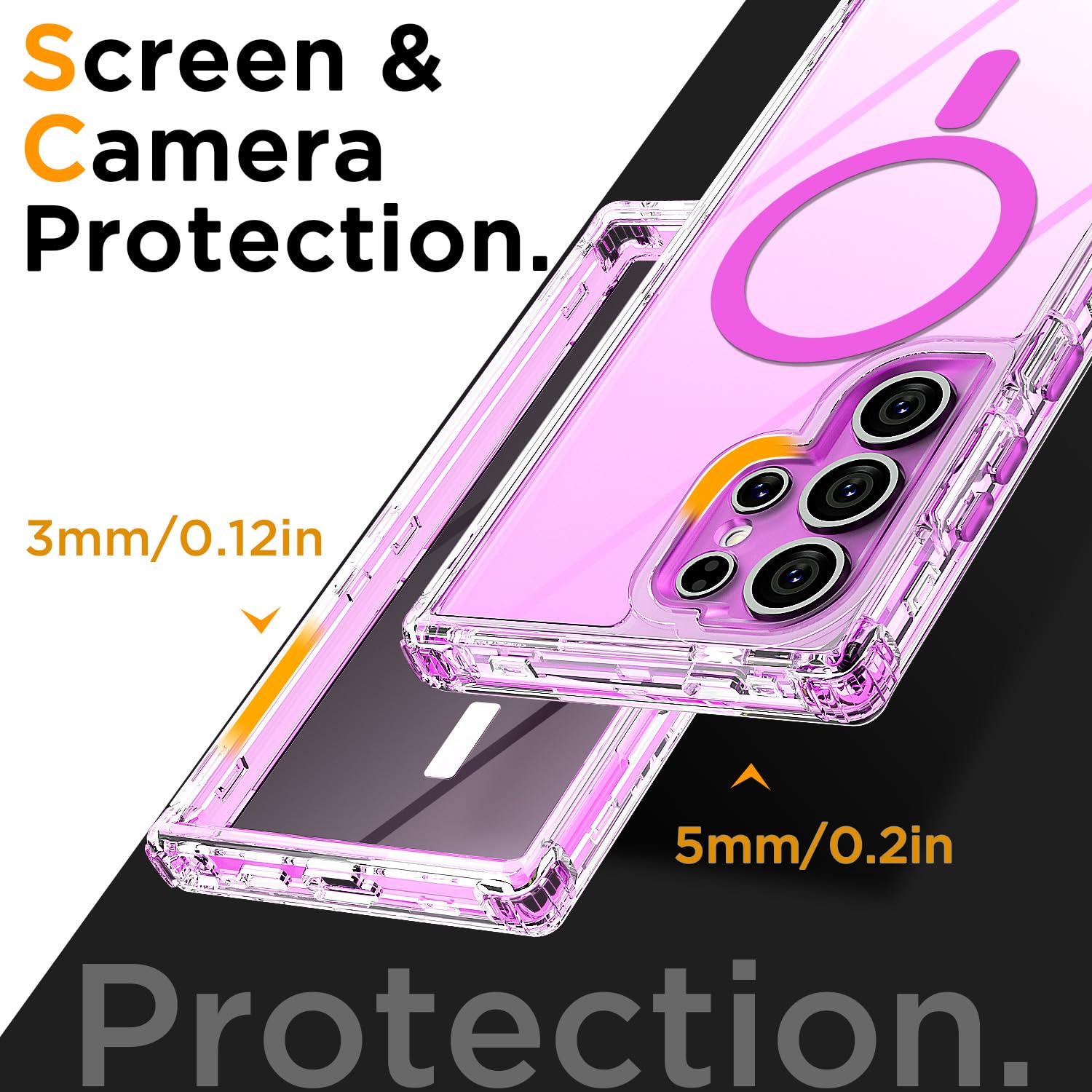 Foto 5 pulgar | Funda Aicase Para Samsung Galaxy S25 Ultra Con Magsafe Clear - Venta Internacional.