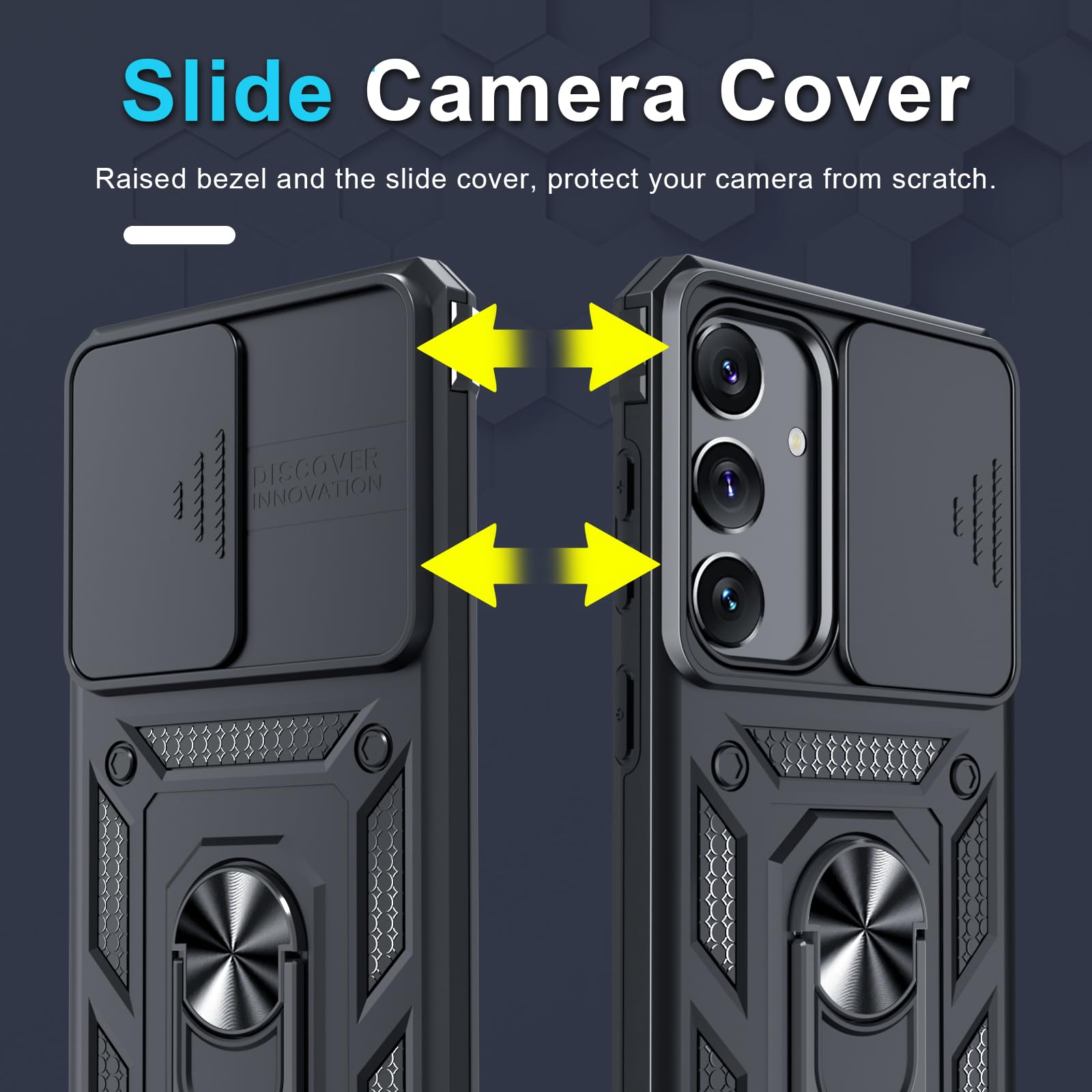 Foto 4 pulgar | Funda De Teléfono Janmitta Compatible Con Samsung Galaxy S25/s24 Negra - Venta Internacional.