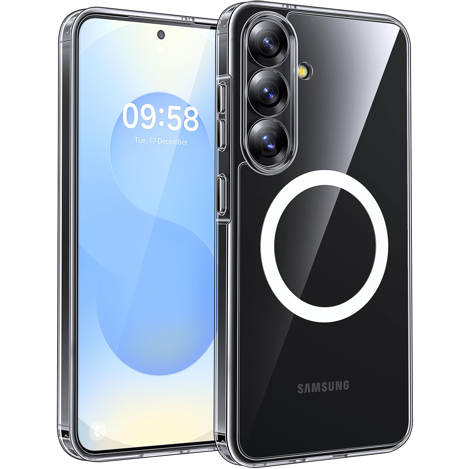 Funda Magnética Tocol Para Samsung Galaxy S25 De 6,2 Pulgadas, Transparente - Venta Internacional.