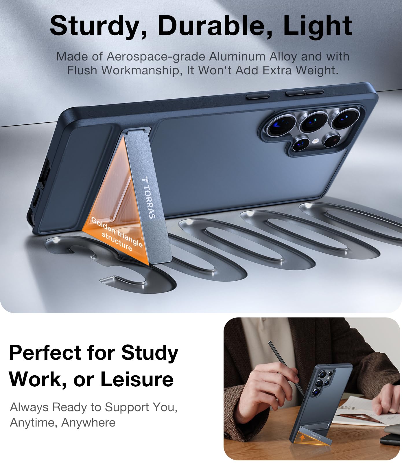 Foto 4 | Funda De Teléfono Torras A Prueba De Golpes Con Soporte Para Samsung S25 Ultra - Venta Internacional.