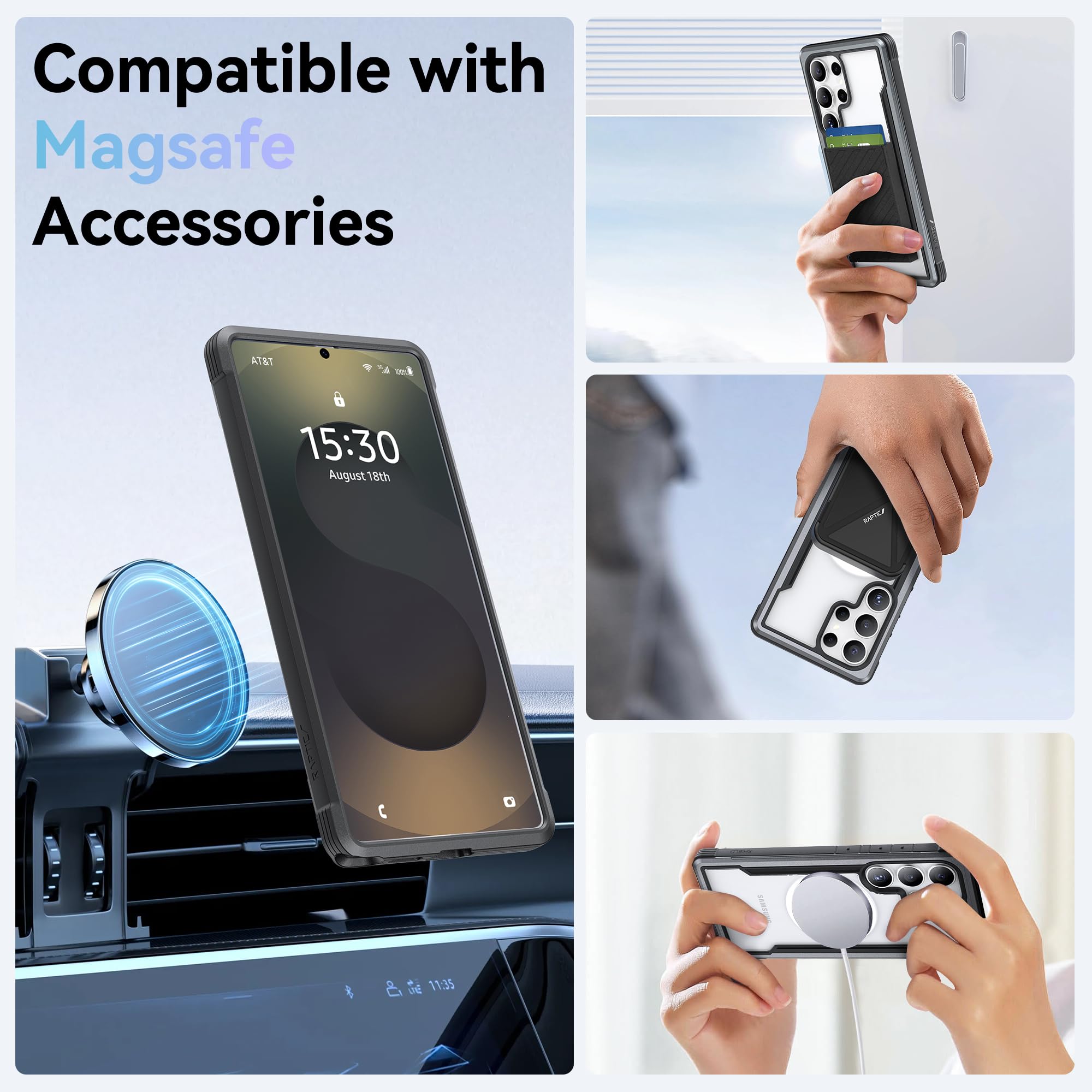 Foto 4 | Funda Magnética Raptic Shield Para Samsung Galaxy S25 Ultra - Venta Internacional.