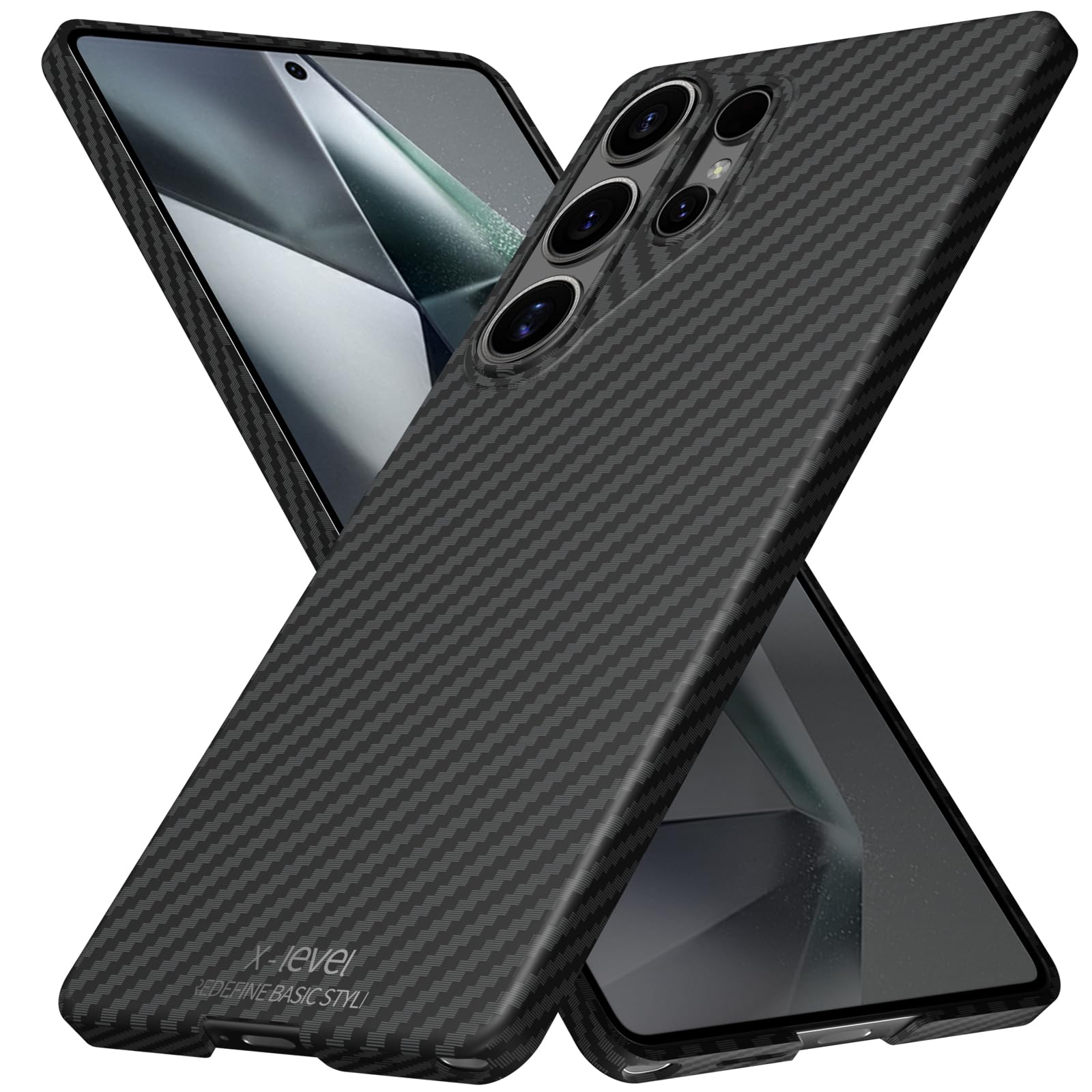 Foto 8 pulgar | Funda De Teléfono De Fibra De Carbono Con Diseño De Nivel X Para Samsung S25 Ultra - Venta Internacional.