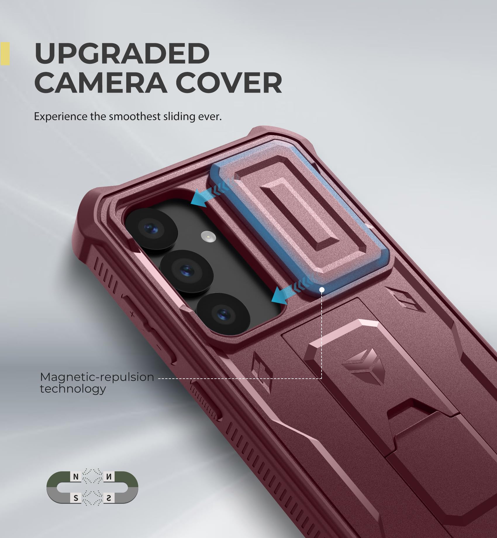 Foto 4 pulgar | Funda Dexnor Para Samsung Galaxy S25 Con Funda De Cámara Y Soporte - Venta Internacional.