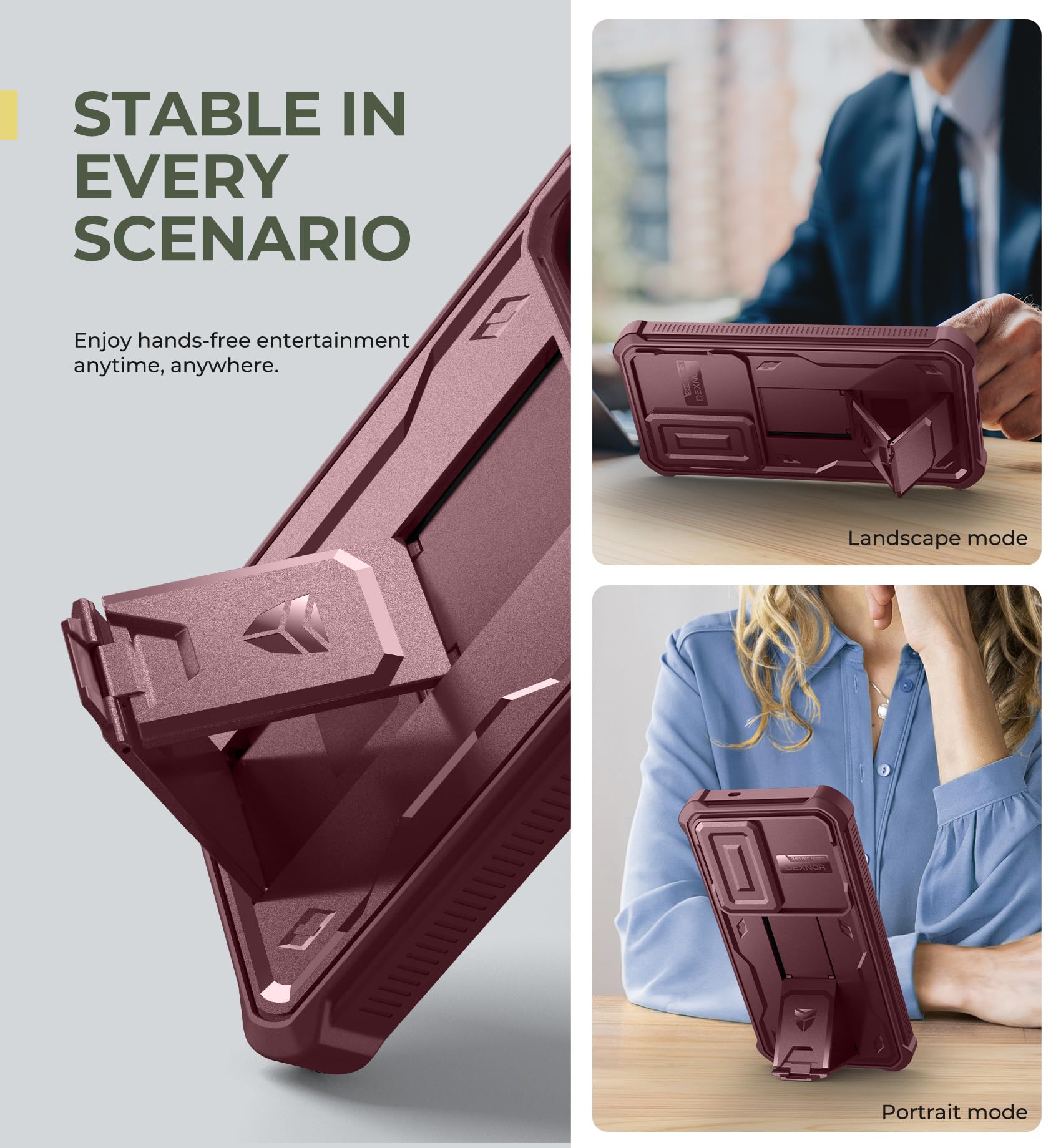 Foto 5 pulgar | Funda Dexnor Para Samsung Galaxy S25 Con Funda De Cámara Y Soporte - Venta Internacional.