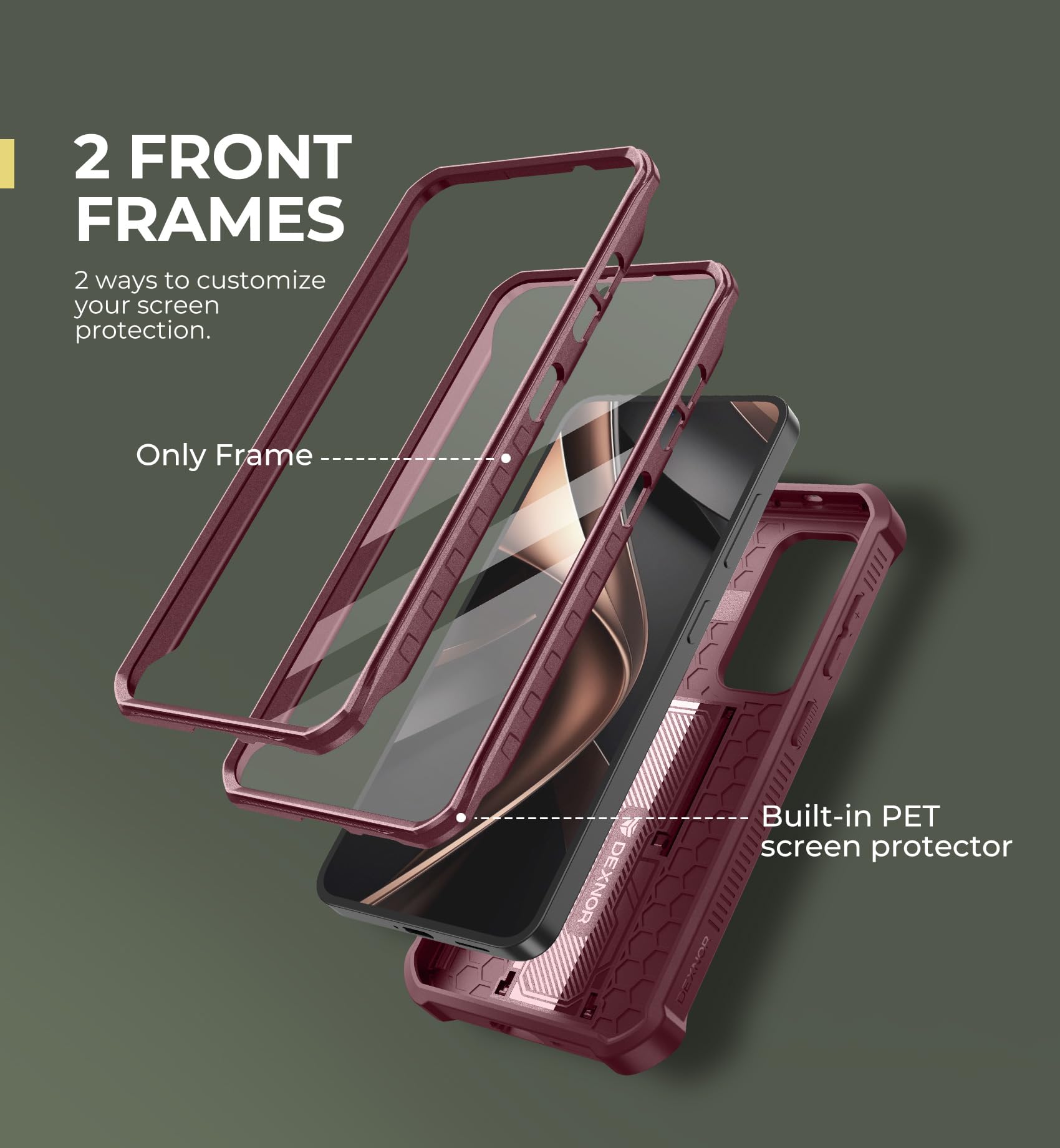 Foto 6 pulgar | Funda Dexnor Para Samsung Galaxy S25 Con Funda De Cámara Y Soporte - Venta Internacional.