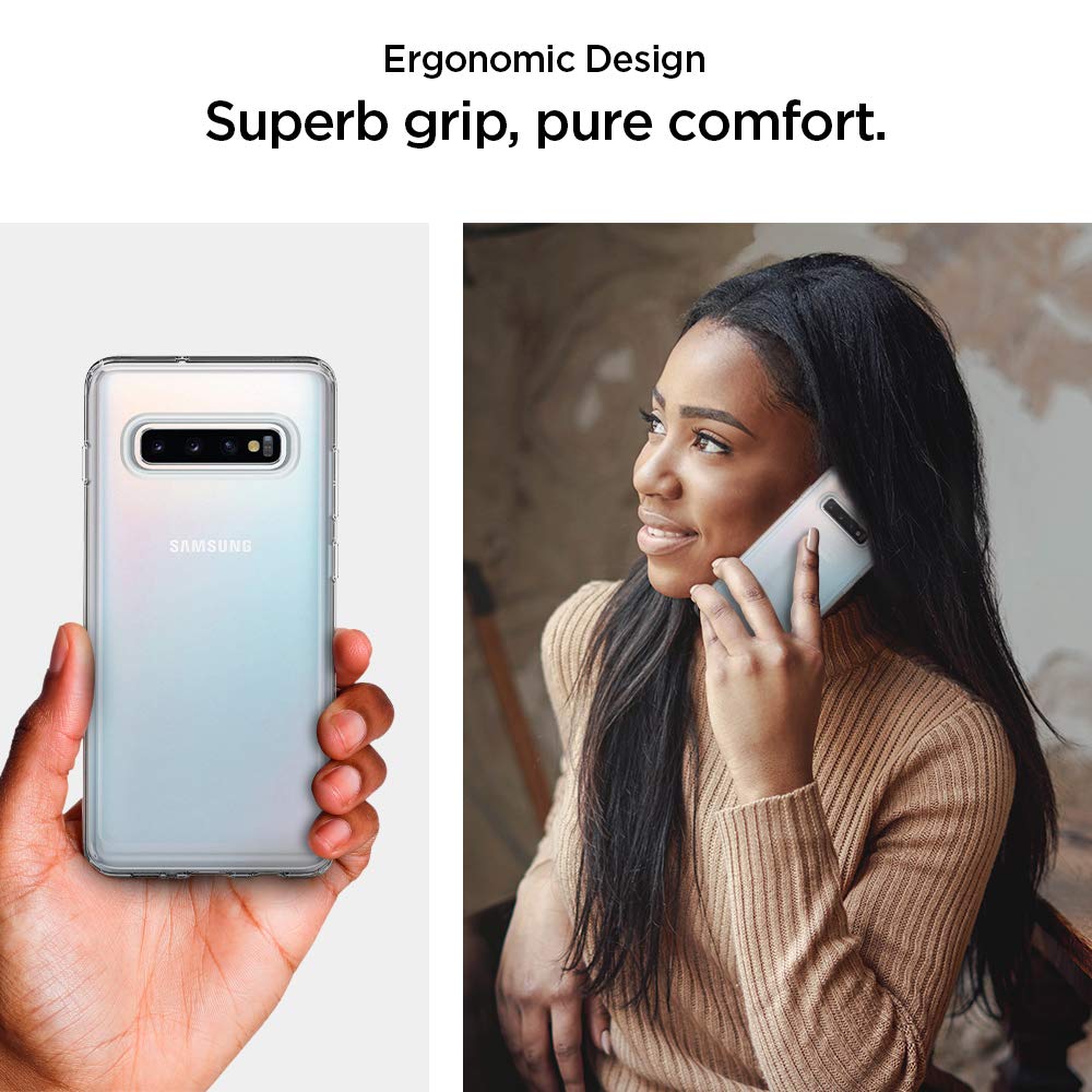 Foto 7 pulgar | Funda Spigen Ultra Hybrid Para Samsung Galaxy S10, Transparente - Venta Internacional.