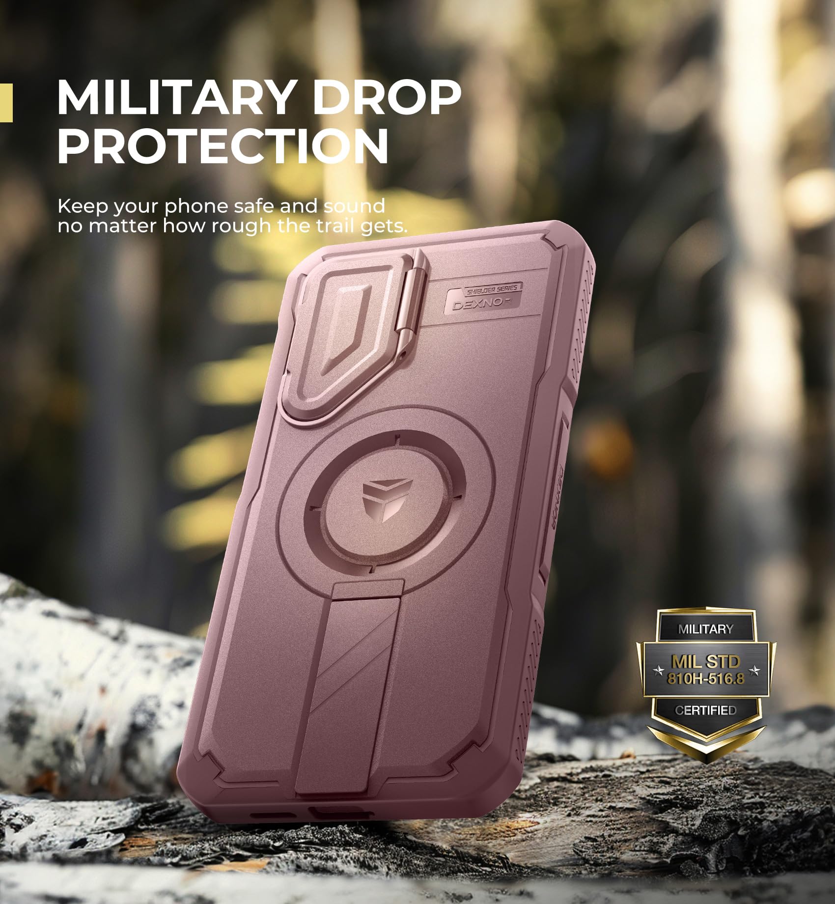 Foto 7 pulgar | Funda Dexnor Para Samsung Galaxy S25 Plus Con Funda De Cámara, Color Rosa - Venta Internacional.