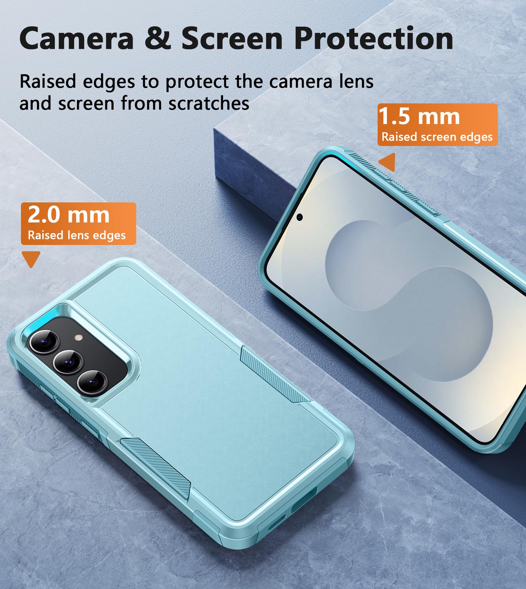 Foto 6 pulgar | Funda De Teléfono Fntcase Para Samsung Galaxy S25-plus A Prueba De Golpes, Color Menta - Venta Internacional.
