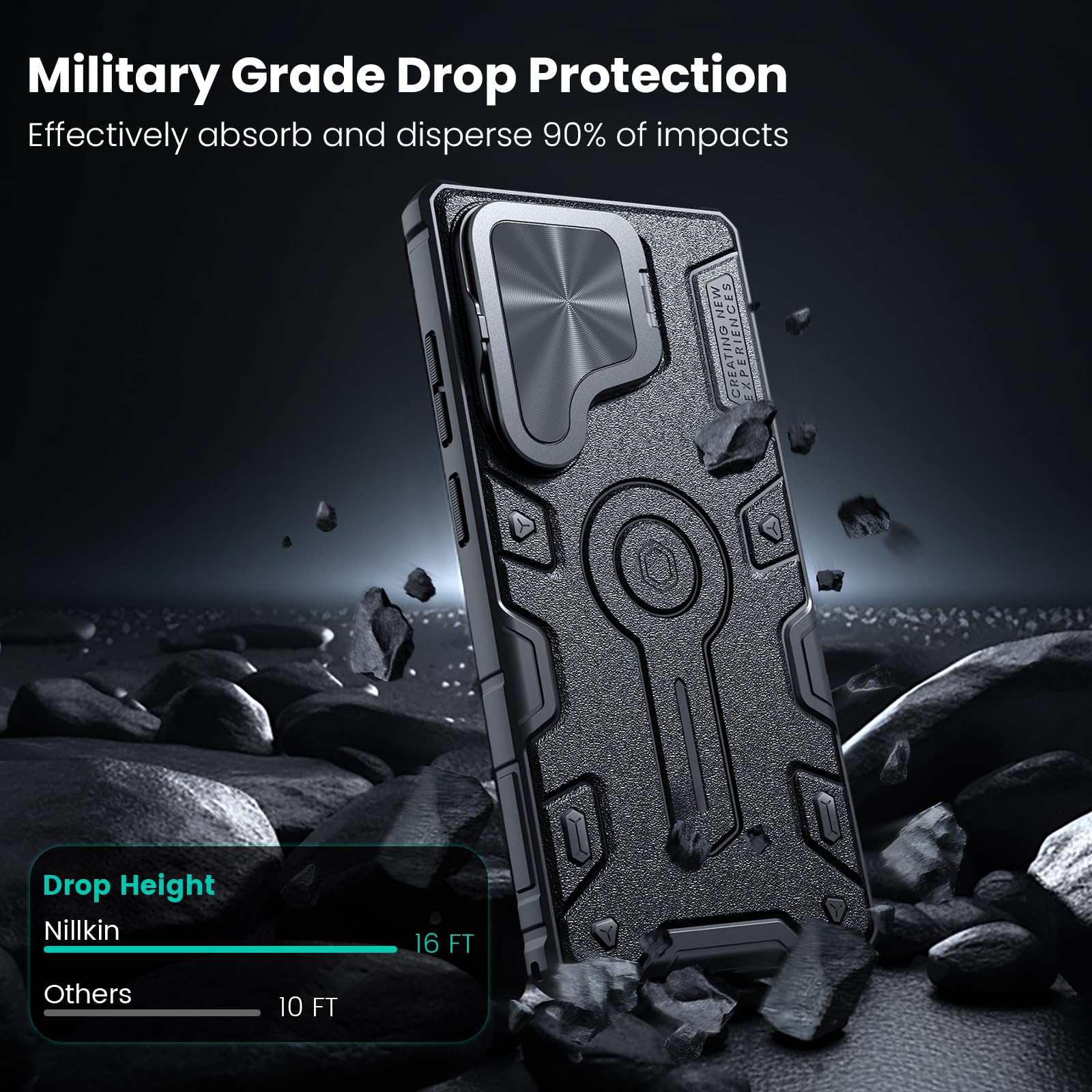 Foto 2 | Funda Magnética Nillkin Con Funda De Cámara Para Galaxy S25 Ultra - Venta Internacional.