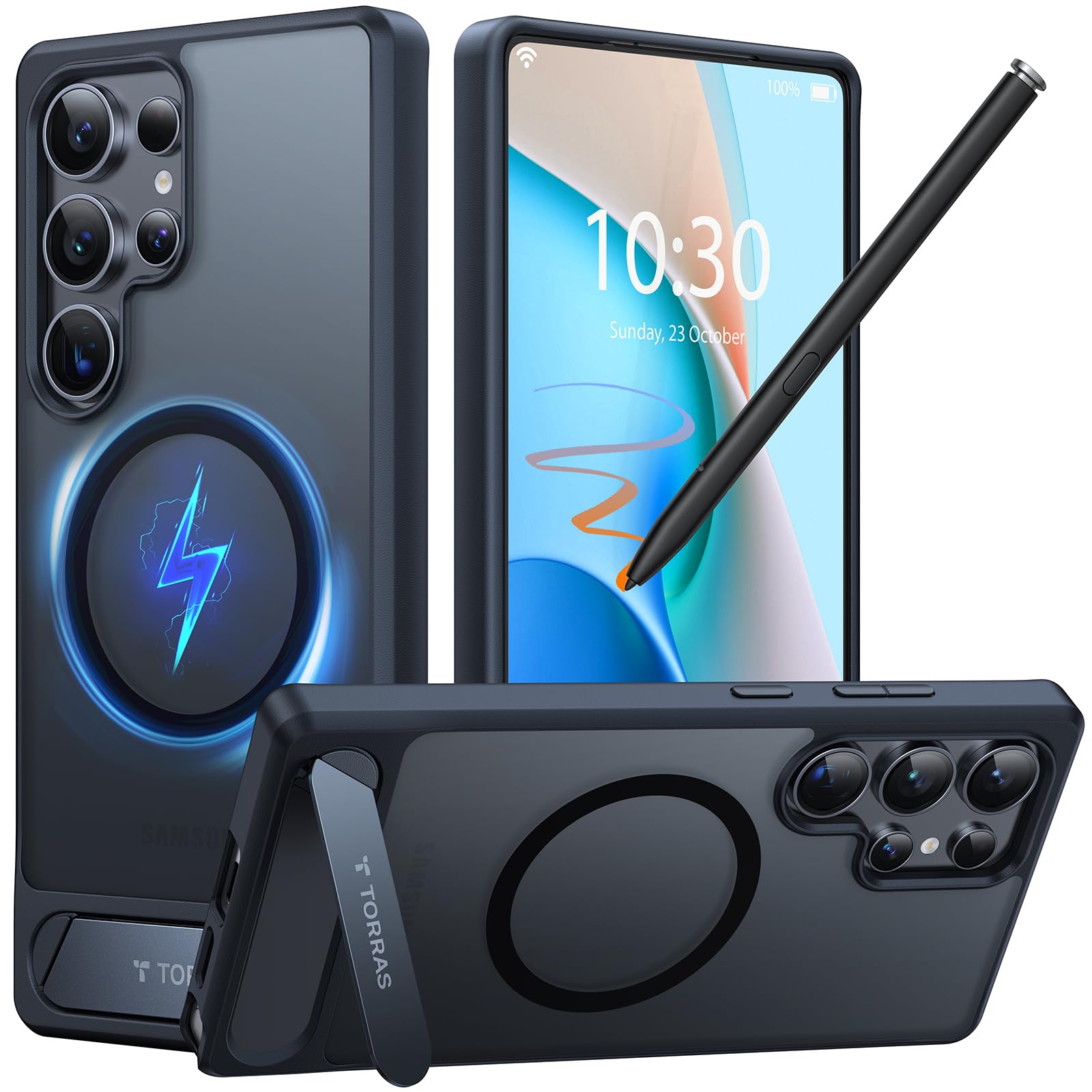 Funda De Teléfono Torras Con Soporte Magnético Para Samsung Galaxy S25 Ultra - Venta Internacional.