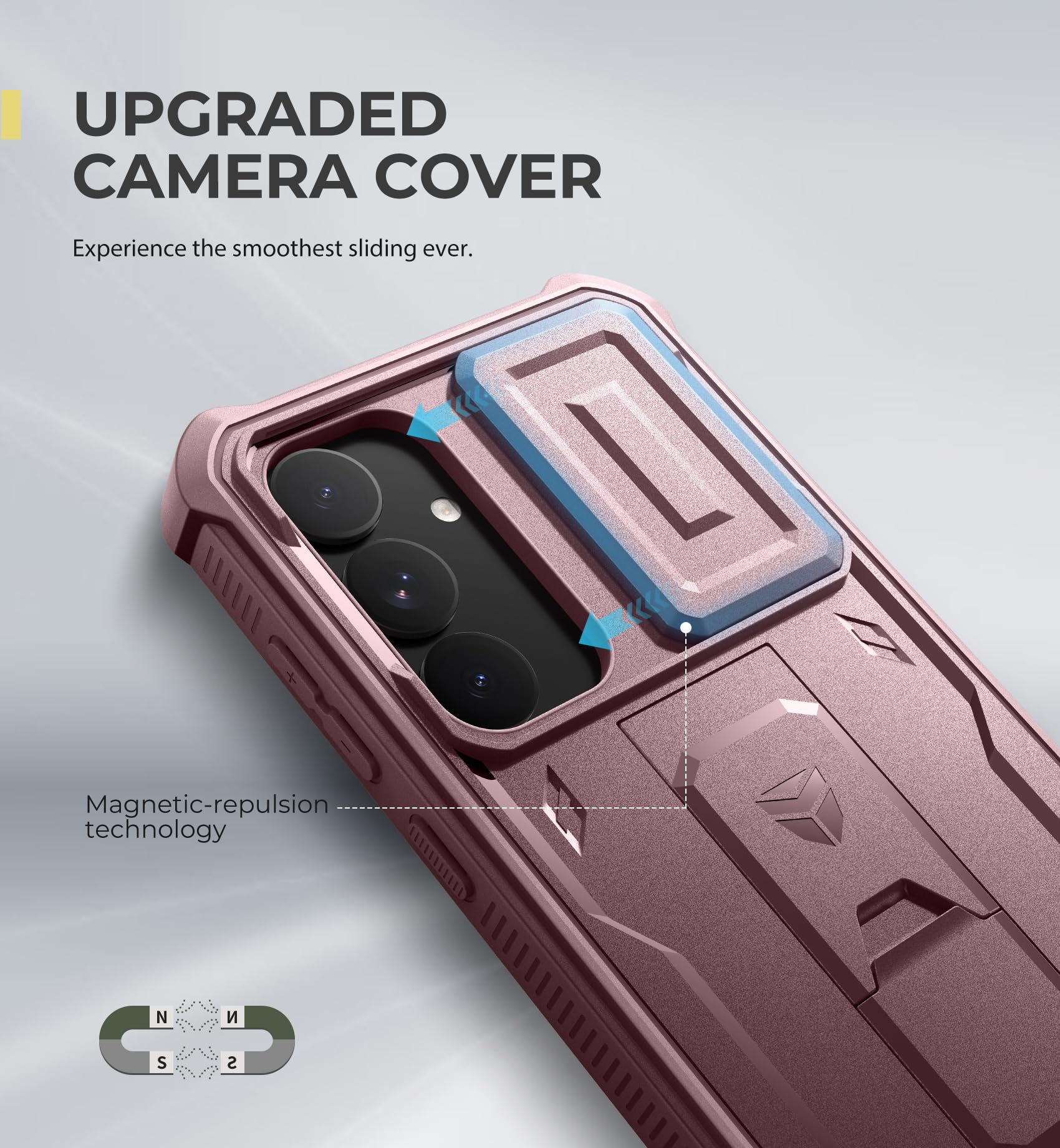 Foto 3 | Funda Dexnor Para Samsung Galaxy S25 Plus Con Funda De Cámara, Color Rosa - Venta Internacional.