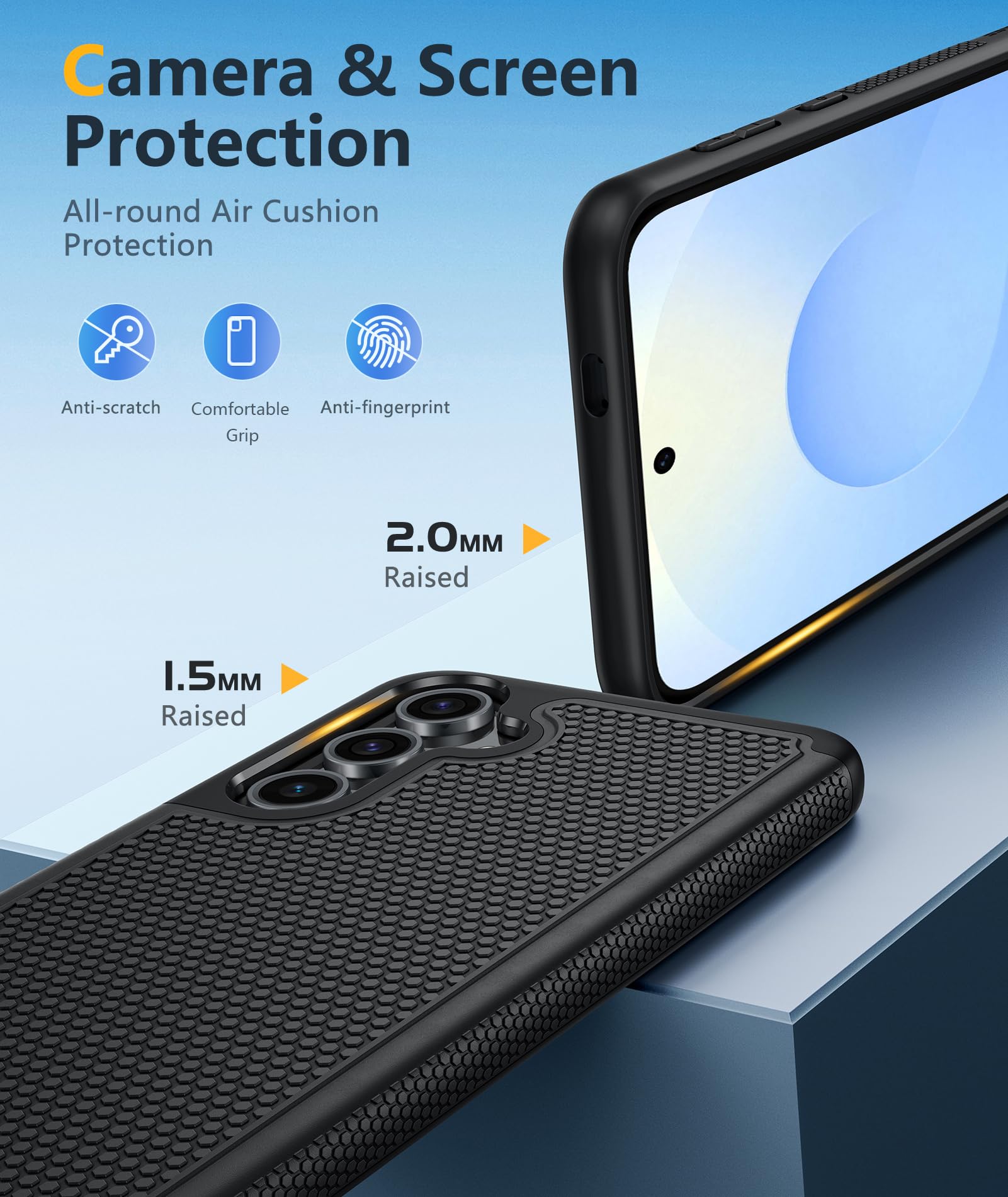 Foto 7 pulgar | Funda De Teléfono Fntcase Para Samsung Galaxy S25-plus A Prueba De Golpes, Negra - Venta Internacional.