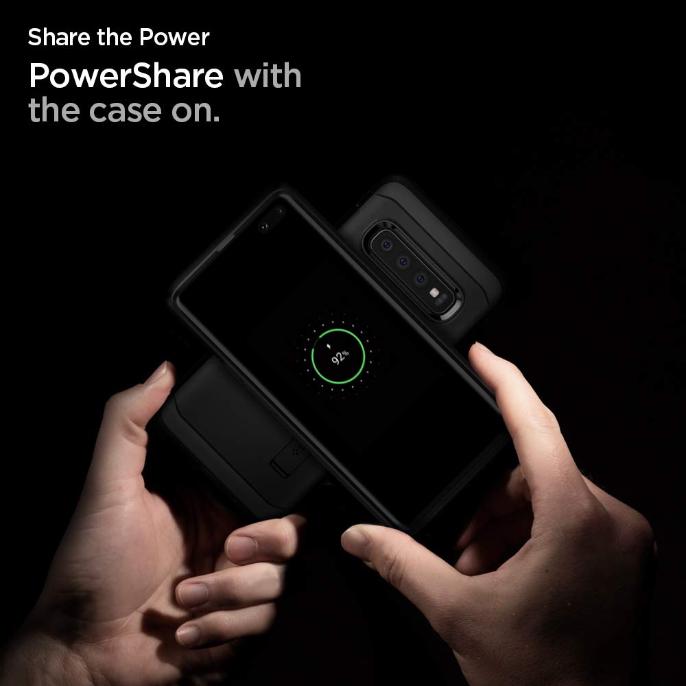 Foto 3 | Funda Spigen Tough Armor Para Samsung Galaxy S10 Plus, Color Negro - Venta Internacional.