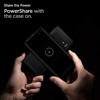 Foto 3 | Funda Spigen Tough Armor Para Samsung Galaxy S10 Plus, Color Negro - Venta Internacional.