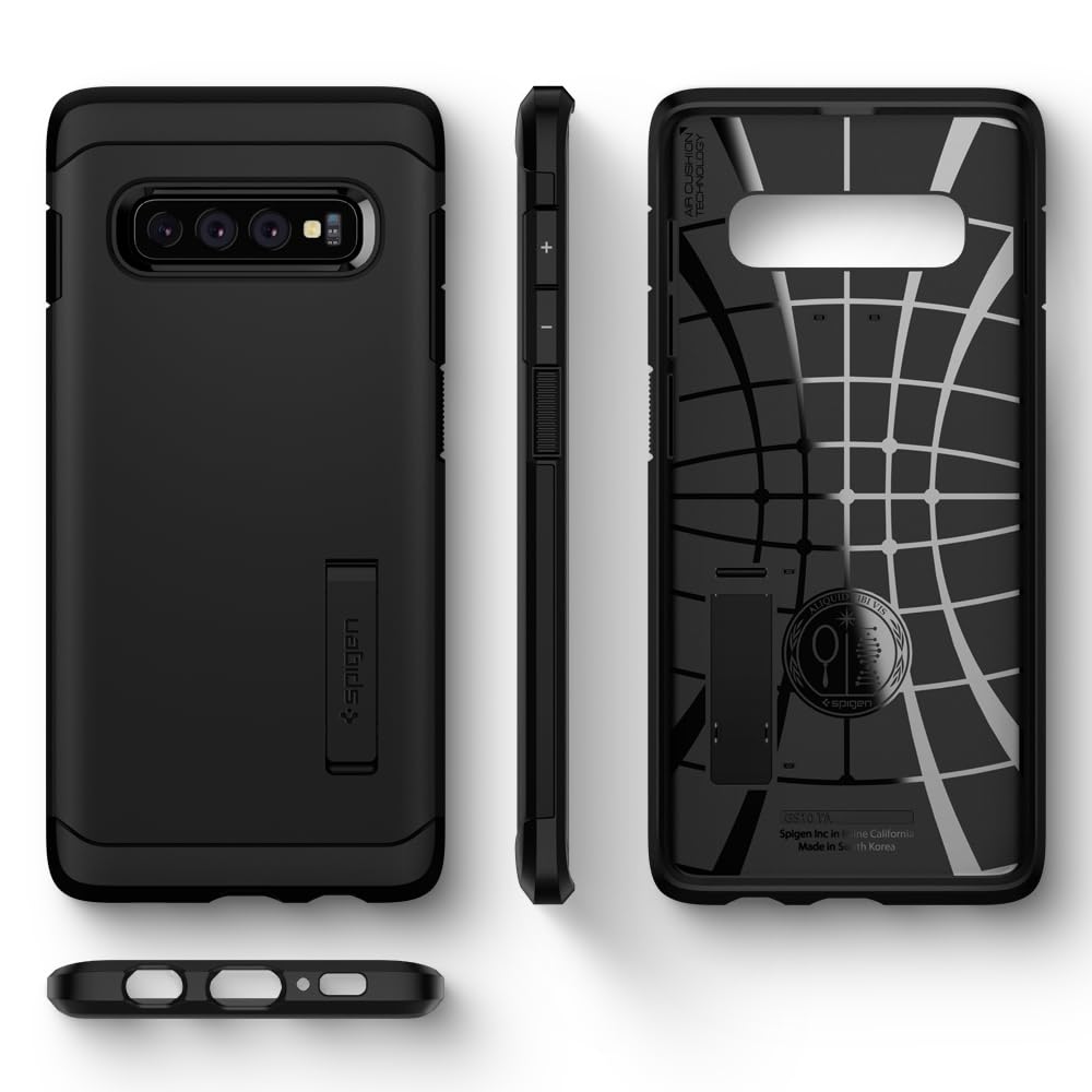 Foto 6 | Funda Spigen Tough Armor Para Samsung Galaxy S10 Plus, Color Negro - Venta Internacional.