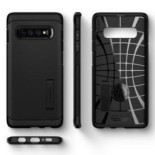 Foto 6 | Funda Spigen Tough Armor Para Samsung Galaxy S10 Plus, Color Negro - Venta Internacional.