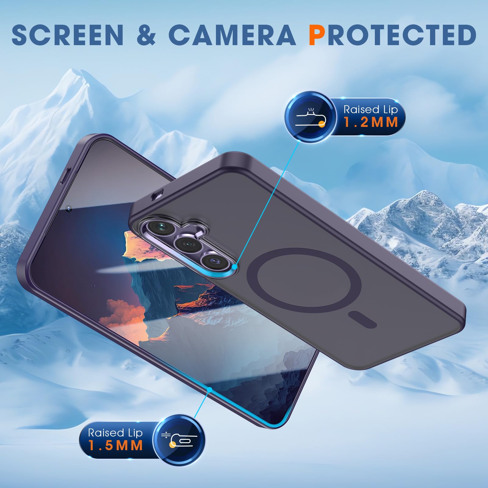 Foto 4 | Funda Magnética Milprox Para Samsung Galaxy S25 Plus Titanium - Venta Internacional.