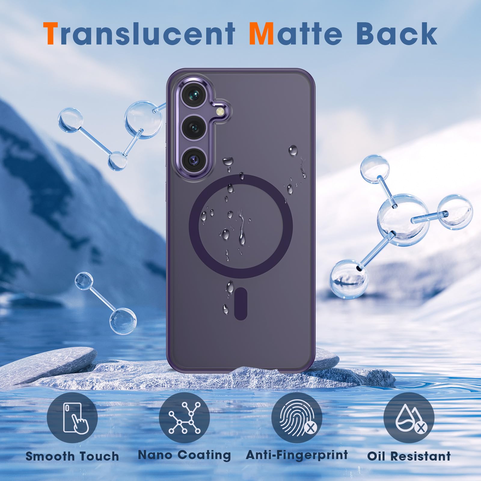 Foto 7 pulgar | Funda Magnética Milprox Para Samsung Galaxy S25 Plus Titanium - Venta Internacional.