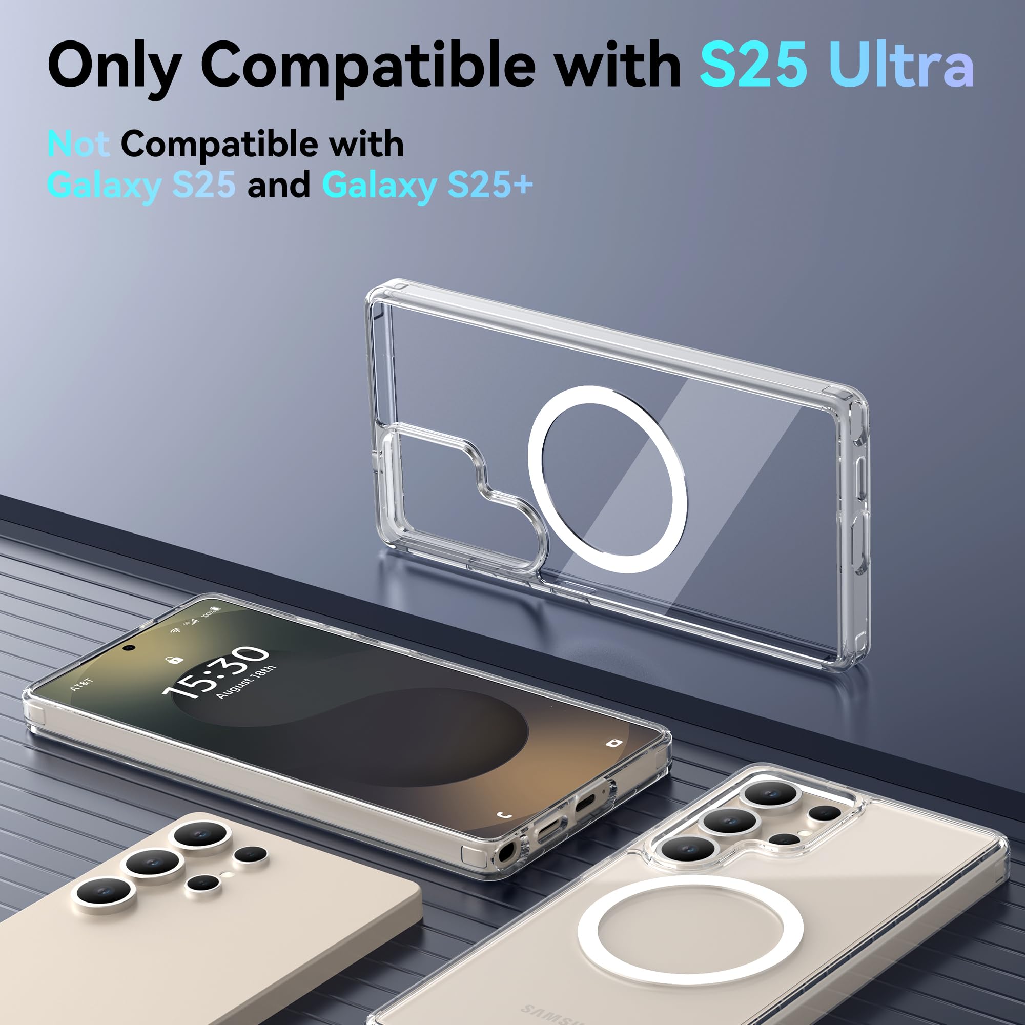 Foto 3 pulgar | Funda Raptic Diamond Clear Para Samsung Galaxy S25 Ultra - Venta Internacional.