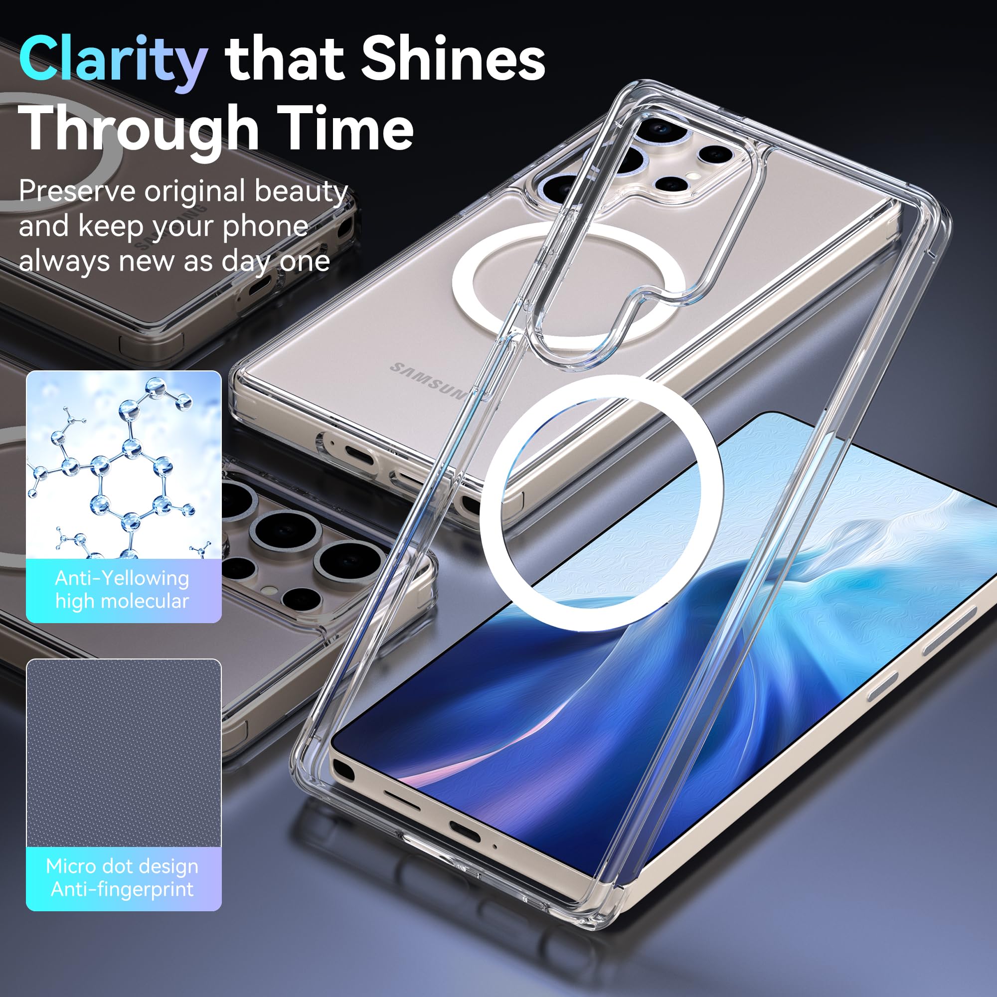 Foto 5 pulgar | Funda Raptic Diamond Clear Para Samsung Galaxy S25 Ultra - Venta Internacional.