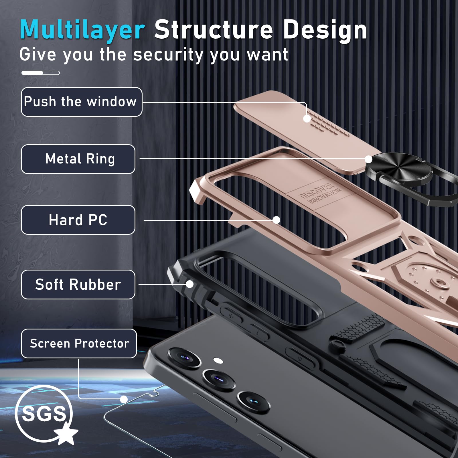 Foto 5 pulgar | Funda De Teléfono Compatible Con Janmitta Para Samsung Galaxy S25/s24 - Venta Internacional.