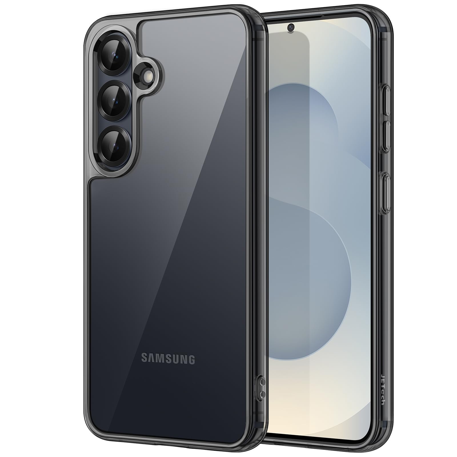 Funda Jetech Para Samsung Galaxy S25 5g A Prueba De Golpes Negra - Venta Internacional.
