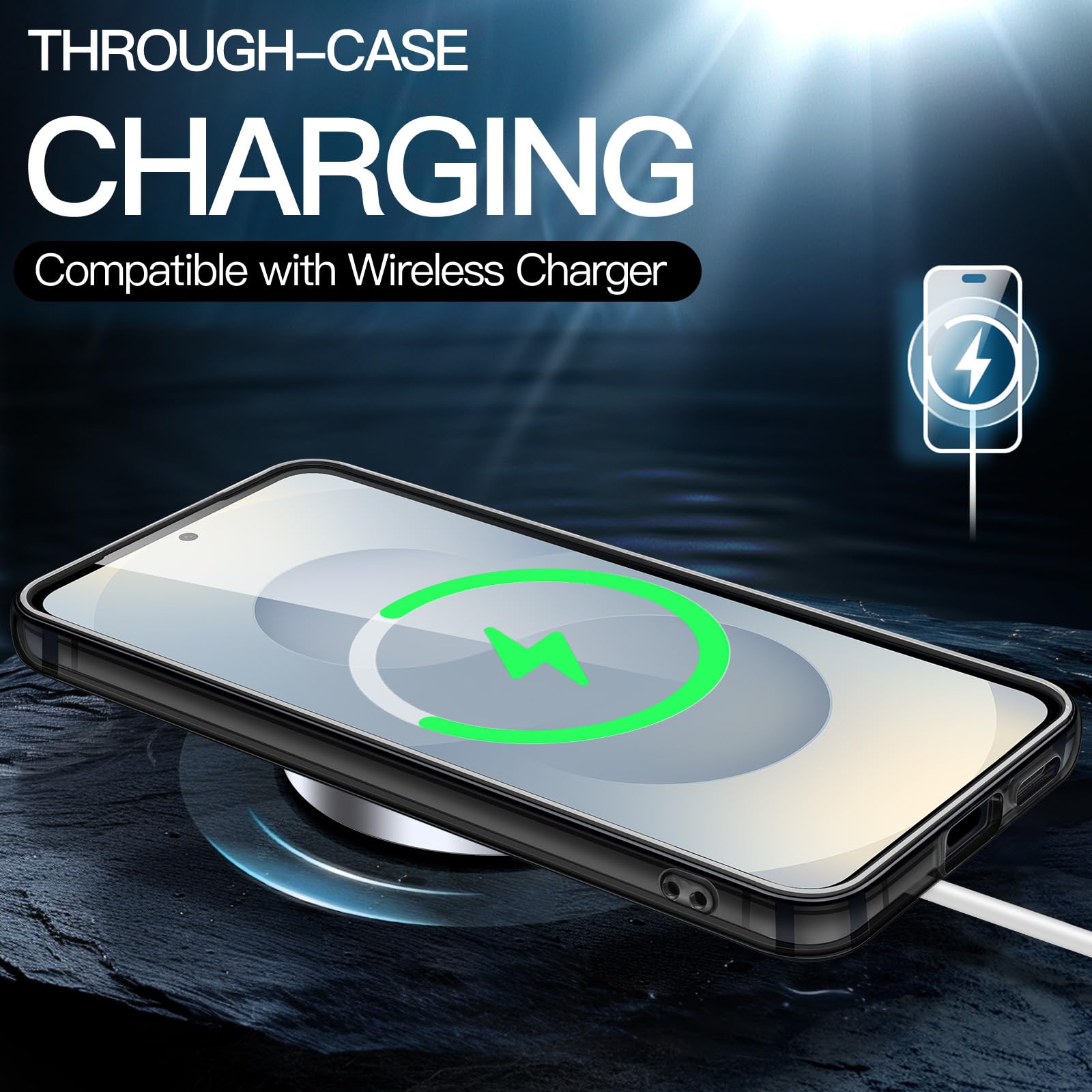 Foto 6 pulgar | Funda Jetech Para Samsung Galaxy S25 5g A Prueba De Golpes Negra - Venta Internacional.