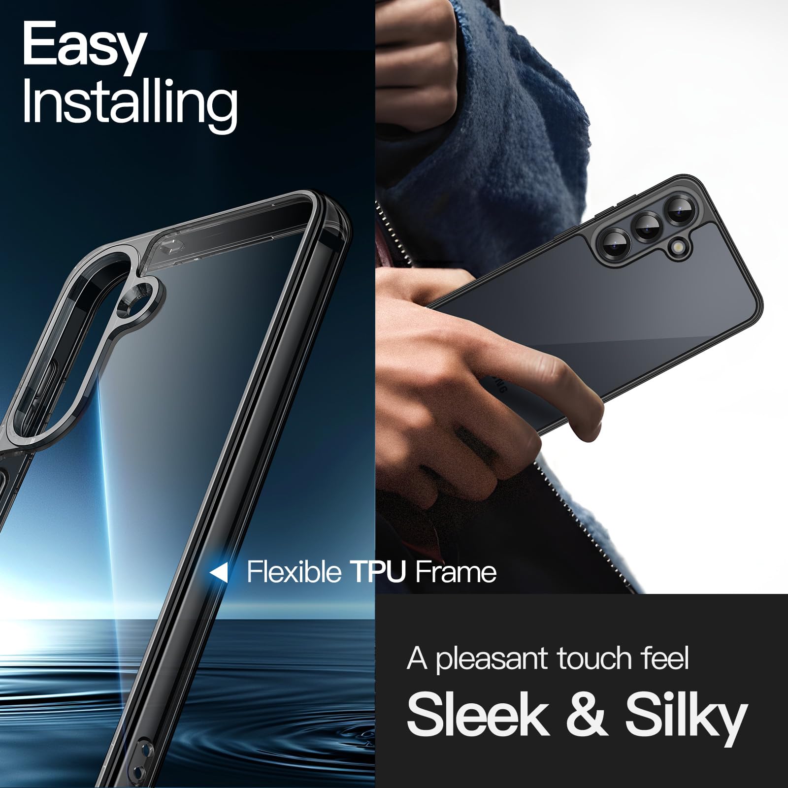 Foto 7 pulgar | Funda Jetech Para Samsung Galaxy S25 5g A Prueba De Golpes Negra - Venta Internacional.
