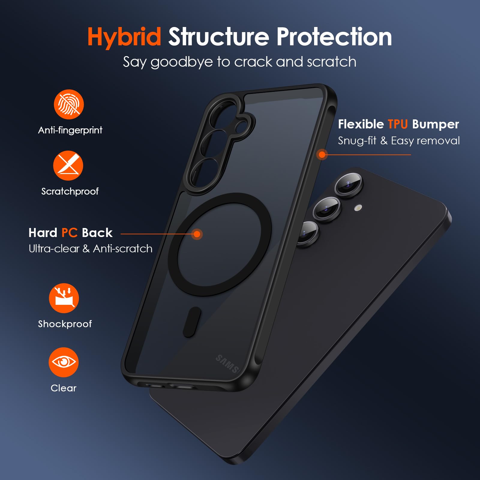 Foto 4 pulgar | Funda De Teléfono Ivoler Magnetic Para Samsung Galaxy S25 Plus 5g - Venta Internacional.